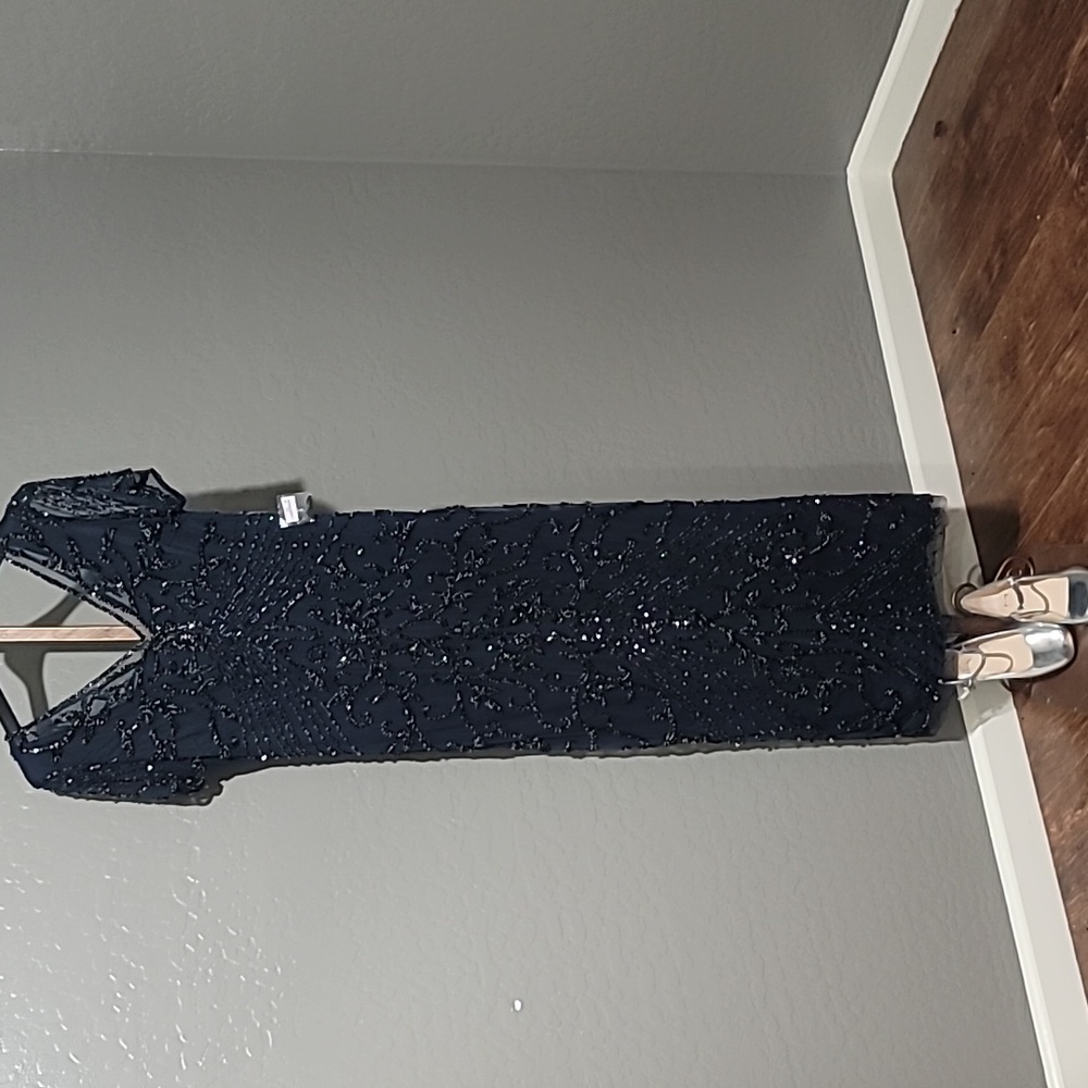 Beaded Mesh Column GownPisarro Nights size 16